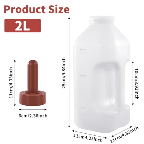 5-Pack of Anti-bite Calf Nipples, Silicone Replacement Nipples, Suitable for Calf Milk Bottles, Tear-Resistant Livestock Feeding Supplies, high-Strength Leak-Proof Calf Nipples, Dairy Farm Equipment.