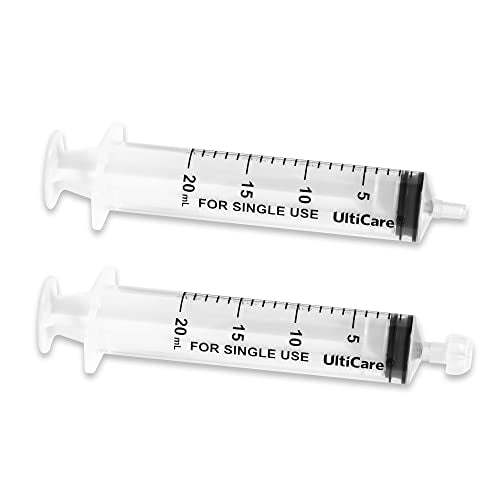 UltiCare 20mL (4 TSP) Oral Syringe – Uses Include Oral Administration of Medicine for Infants. Oral Tip with Cap, Sterile Individually Wrapped, 30 Count | Oral Medication Delivery and Feeding | Ideal for Infants, Toddlers and Pets | Sterile, Individually