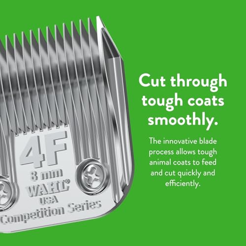 Wahl Professional Animal Competition Blade, 2375-100, 4F | Extra Coarse, Detachable Blade with 5/16 in Cut Length - size: 4F