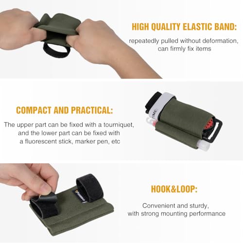 IDOGEAR Sports Tactical Tourniquet Pouch First Aid Holder for CAT Gen7, Combat Trauma Kit for Tactical Vest Belt - color: Ranger Green