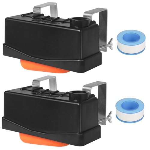 Water Trough Float Valve for Livestock Stock Tank,Fit Standard 3/4"NPT Hose | Stock Water Tank Float Valve for Livestock Pond Farm Cattle Goat Horse Swimming Pool,2 PCS Autofill Livestock Waterer - style: Stock Tank Float Valve-2PCS
