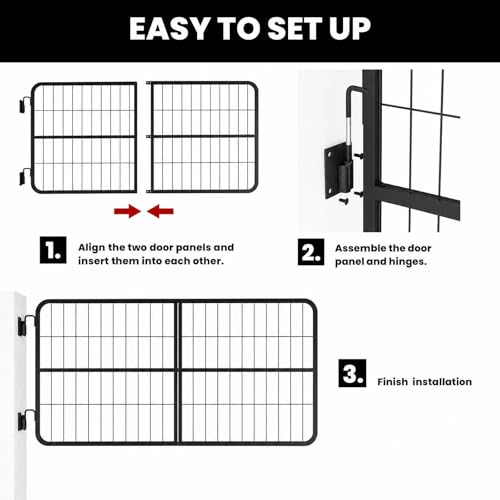 48"* 24" Horse Stall Gate, Heavy Duty Stall Guard for Horses, Alloy Steel Horse Gate with Double-Layer Grid & Galvanized Rustproof Coating, Adjustable Height for Tack Room - size: 48*24*0.8in