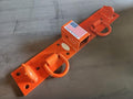 M.G.E. Products USA Made Compact Farm Utility Tractor Bucket Bolt on Chain Grab Hooks, D Rings, Receiver, Trailer Hitch, Universal Orange Powder Coated