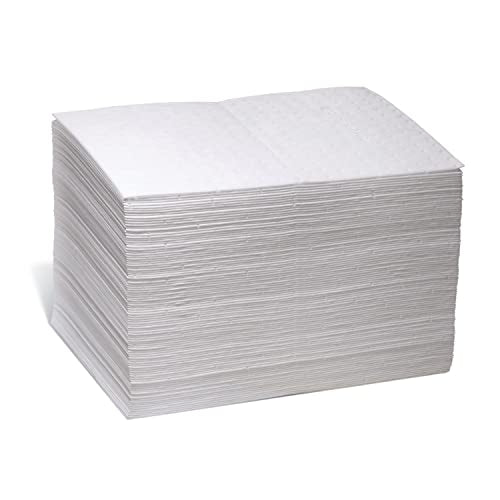 PIG Stat-Mat Absorbent Pad | 100 Pads | 15" W x 20' | Absorbs up to 28.16 oz per Pad | Heavyweight | MAT214