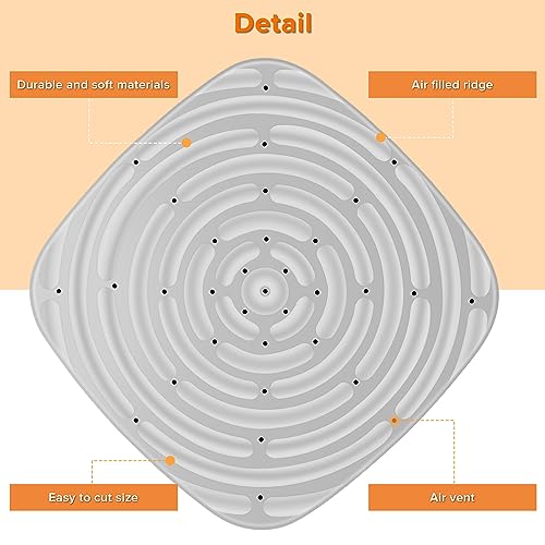 Washable Chicken Nesting Pads 8 Pack Cuttable 11.8 x 11.8 Inch Reusable Nesting Pads Be Suitable for Nesting Box Pads for Chickens (4 Orange and 4 Gray)