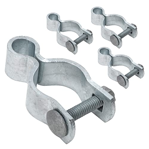 VIVIDA 1-3/8" Chain Link Fence Female Gate Hinge, Pipe Gate Hinge, 4 PCS | Galvanized Steel, For 1-3/8" OD Post, Chain Link Fence Hardware - size: 1-3/8" (4 PCS)
