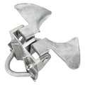 Chain Link Butterfly Gate Latch for 1-3/8" Gate Frame and 2-3/8" Gate Post | Chain Link Fence Latch Kennel Gate Latch 1 Pack