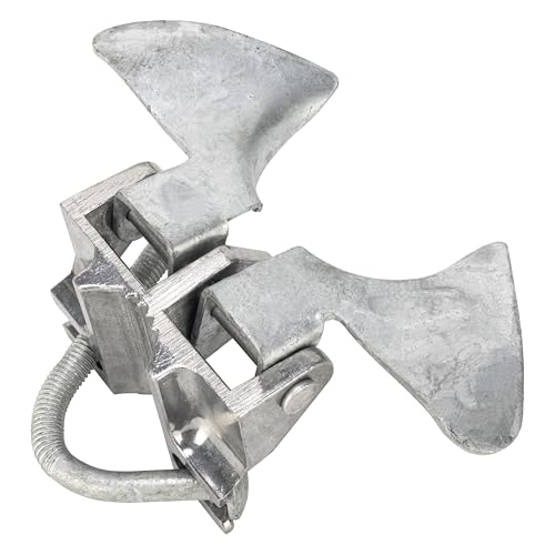 Chain Link Butterfly Gate Latch for 1-3/8" Gate Frame and 2-3/8" Gate Post | Chain Link Fence Latch Kennel Gate Latch 1 Pack