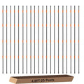 25Pack 58Inch Electric Fence Posts w/ 100 Adjustable Insulator for Yard | 4.8ft Electric Garden Fences Stakes for Deer,Sheep,Livestock,Farm,Backyard and Vegetable - color: 25Pcs 57.5inch Electric Fence Posts