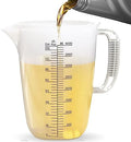 WhiteRhino 1 Gallon 134oz Measure Pitcher,US Conversion Chart, Extra Large Plastic Measuring Cup-Strong Food Grade, Graduated Mixing Pitcher for Lawn, Pool Chemicals,Home Hobbies,Motor Oil and Fluids - color: 1 Gallon / 134oz - Style 2