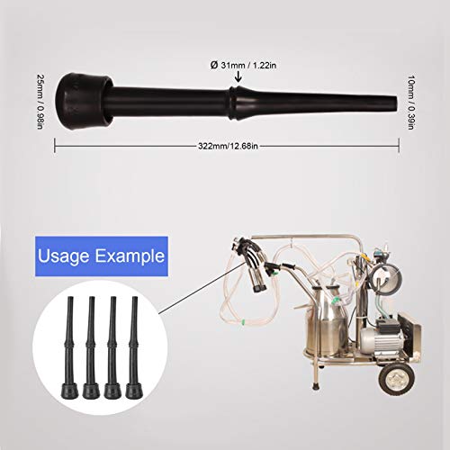 4PCS Milking Machine Liners, Rubberized Accessories for, and Durability in Cow Milking Process | Effortless Installation, Non‑Toxic Odorless, Animal Safe, European Standards, for Cow Milking, 2500 Uses
