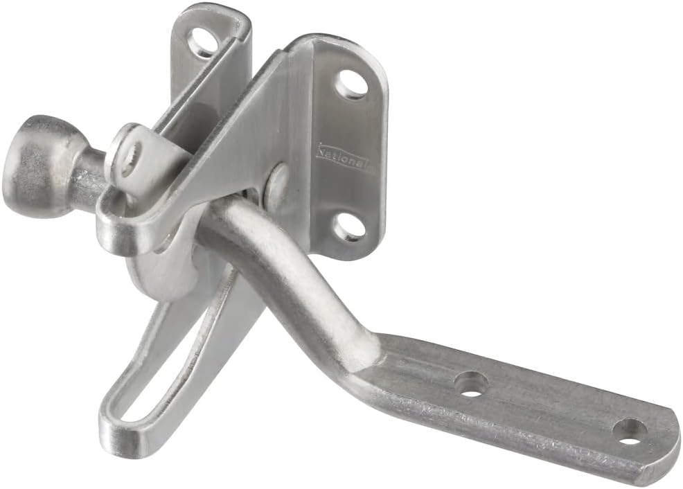 National Hardware N342-600 Automatic Gate Latch, Includes 4-Inch Bar, Coated with WeatherGuard Protection, Stainless Steel (Pack of 10) - size: 1 Count (Pack of 10)