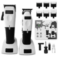 TPOB Play Barber Hair Clippers & Trimmer for Men 7500 RPM with Rubber Grips (White 2 Set) - color: White 2 Set