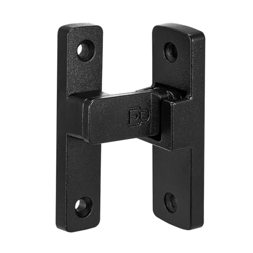 Matte Black 90 Degree Barn Door Lock ，Right Angle Door Lock Latch | Zinc Alloy Flip Gate Latches,for bedroom,garage,balcony,barn,sliding door,bathroom,window,cabinet,drawer,pet enclosures - color: Matte Black_90 Degree