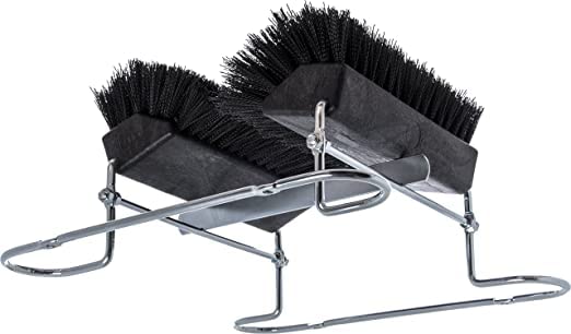 SPARTA Boot and Shoe Cleaning Brush 16.5" x 14.75" x 7", 6 lbs with Scraper for Heavy-Duty Dirt and Mud Remover at Homes, Farms, and Worksites, Polypropylene (Pp), Black - color: Black, size: Complete Unit, style: Modern