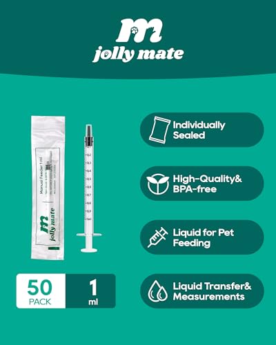 50 Pack 1ml Oral Syringes for Liquid without Needle Individually Wrapped | with cap, clear scale, non-slip bottom for pet feeding, liquid dispensing, scientific labs, plant cultivation and crafts - style: 1ml