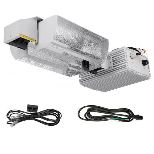 Grow Light System Kits with Controller Port | 1000 Watt DE Double Ended HID ,Open Style Reflector with 220V Digital Dimmable Ballast - Bulb Not Included