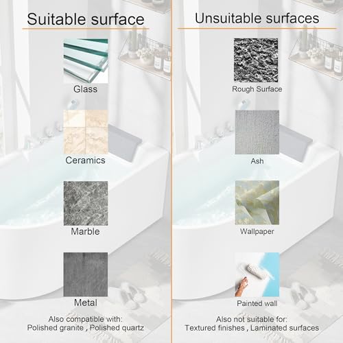 Mofason Silicone Shower Splash Guard - Bathtub Corner Water Guard 2 Pack | Clear bathtub corner splash guard; bathroom shower water guard for washbasin, tubs, sinks, shower guards to keep water in - size: 11.5" x 9.2" -2Pack