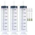 3pcs 350ml Syringes with Needle 14G 1.5”, Extra Large Plastic Syringes for Glue Dispensing, Scientific Labs, Watering, Refilling, Multiple Uses - style: 350 ml
