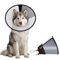 Plastic Dog Recovery Cone Collar, Soft Comfortable Breathable Post-Surgery Pet Cone, Escape-Proof & Easy Clean, Prevents Licking Wounds, Waterproof & Adjustable XL (Neck 17.3"-21.2") - size: XL(Neck 17.3"-21.2")