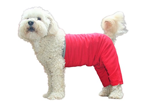 Original Dog Pants, Dog Diaper, E-Collar Alternative, Dog Pajamas, X-Large Dog, Red - color: Red, size: X-Large