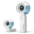 HandFan 4000mAh Handheld Turbo Misting Fan, 100 levels Adjustable High Speed Mister Fan, Portable Spray Water Mist Fans, Foldable Mini Hand Fans for Summer Beach Travel Concerts Disney(White) - color: White