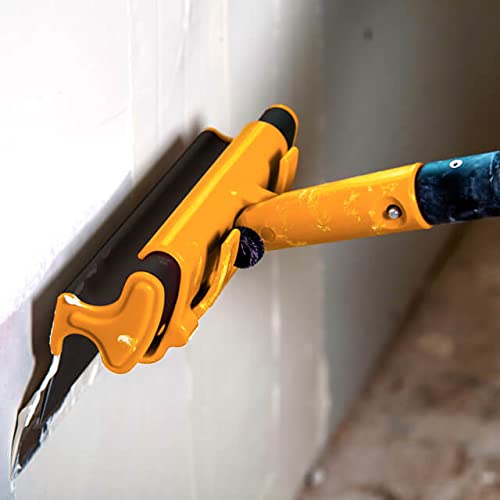 DEWALT Drywall Skimming Blade Combo, 10" Blade + 49" - 87" Extension Handle | Pro-Grade | Extruded Aluminum & European Stainless Steel Construction | High-Impact End Caps | 3-428 - size: 10" Blade