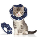 Soft Cat Cone, Adjustable Recovery Collar After Surgery to Prevent Licking Wound, Protective Cat Neck Cone, Comfortable Pet Elizabethan Collar for Cats Kittens and Puppies (XS) - size: XS (Neck: 2.7-4.8 in)