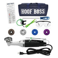 Sheep Hoof Trimmers Kit, 110V Electric Set with Supplies | Rotary Hoof Grinder for Sheep, Trimming & Finishing Discs, Chain File, Safety Glasses & Tool Bag, Plug-In - size: Sheep Hoof Trimming