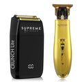 Supreme Trimmer 2-in-1 Crunch Lite Foil Shaver & T-Shaper Trimmer Set | ST5200 Beard Trimmer STF600 Electric Razor | Travel or at Home Hair Cutting Kit | Gold - style: Gold TShaper & Crunch Lite