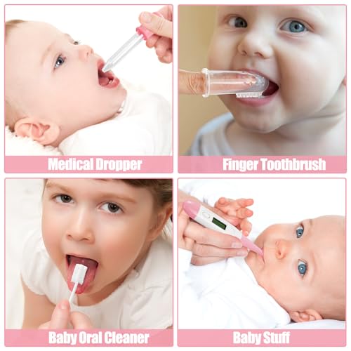 Baby Healthcare and Grooming Kit for Newborn Kids, 31PCS Upgraded Safety Baby Care Kit, Newborn Nursery Health Care Set, Baby Care Products (Pink（31PCS) - style: PINK-31