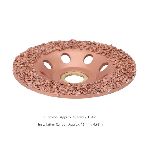 Hoof Trimming Disc, 3.94in HL Q7DMP Ti Plated Hoof Trimming Tool Hoof Trimming Grinding Wheel, Hooves Repair Tool Replacement Disc for Goats, Horses, Sheep, Pigs, Cattle