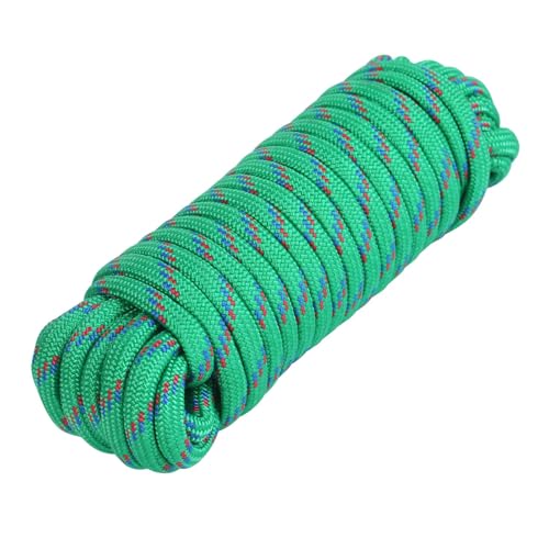 MaxxHaul 3/8-inch x 50 ft Diamond Braided Polypropylene Rope - 500 lb Load Capacity, Weather & UV Resistant Utility Cord - Ideal for Camping and DIY Projects (50227) - size: 3/8" x 50 Ft