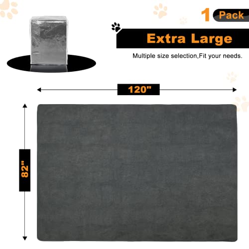 Dog Pee Pad Washable 82x120 Extra Large,Absorb Reusable Whelping Pads, Non-Slip Puppy Training Pads, Waterproof Floor Mat for Potty Training, Playpen,Incontinence,Housebreaking,Bed - size: 82"x120"-1PACK