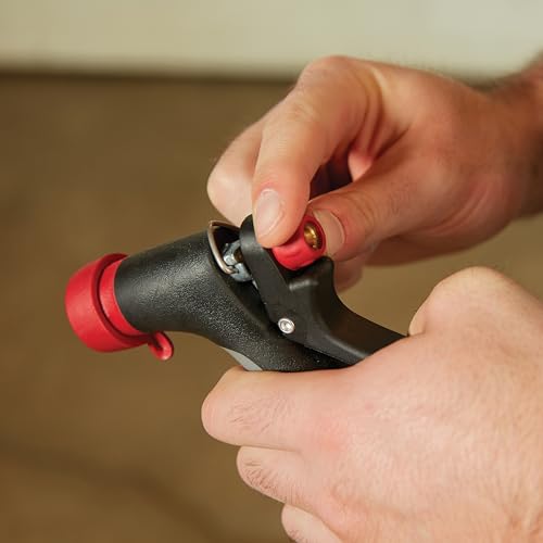 Gilmour Pro Heavy Duty Rear Control Garden Hose Nozzle with Insulated Grip | Ergonomic Non-Slip Handle, Hot Water Compatible, Trigger Lock, Flow Control, Concentrated Stream