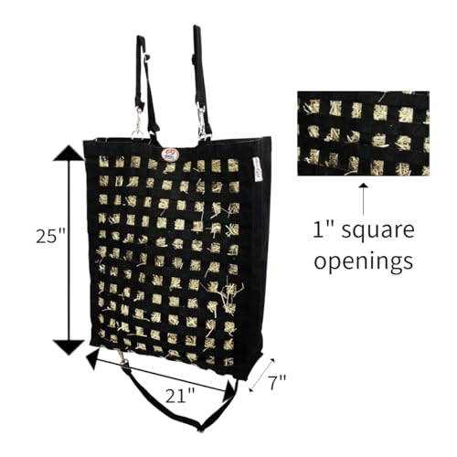 Ultra Slow Feeder Horse Hay Bag with Super Tough Bottom and 6 Month Warranty - color: Royal Blue