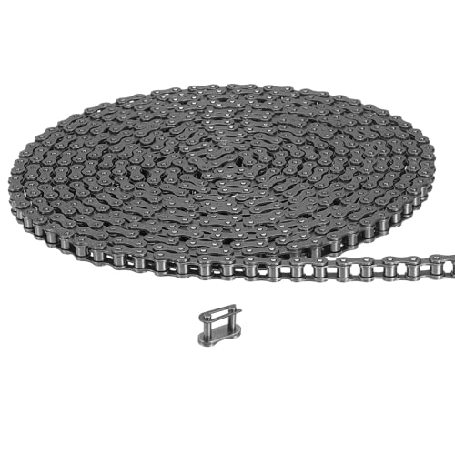 DTGN ANSI#41/ISO 085-1 Roller Chain 20Feet 12.7mm Pitch, Manganese Steel Operator Chains with 1 Connecting Links Pitch for Sliding Gate Mini Bikes Scooters Bike, 480 Links - size: 20Feet Chains with 1 Connecting Links