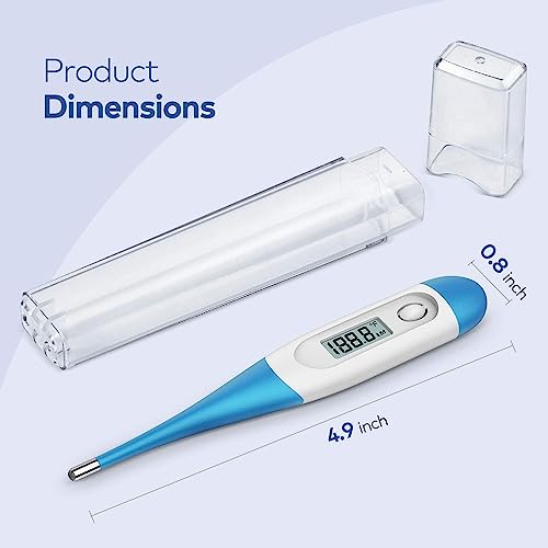 Boncare Rectal Thermometer for Baby 2 Packs (Light Blue+Green) | Digital Thermometer with 10 Seconds Fast Reading - color: Light Blue+Green