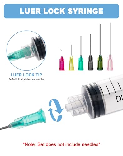 10mL Syringes without Needle, Sterile, Individually Wrapped | Luer Lock Syringe with Cap, Accurate Liquid Measurement for Lab Use and Home Care, 10 Pack - style: 10ML