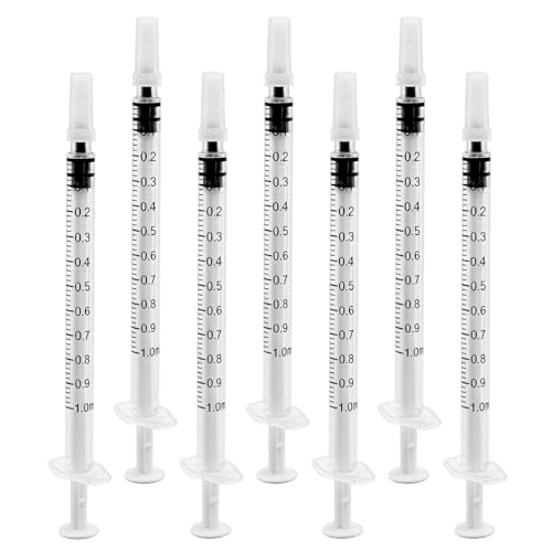 30Pack 1ml Syringe for Liquid, 1cc Plastic Small Syringe without Needle | Sterile & Individually Wrapped, Use for Colostrum Collect, Scientific Labs, Pet Feeding, Oral - size: 1ML