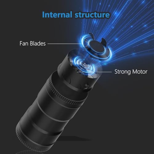 Hon&Guan 3 Inch Inline Blower Fan with Speed Controller 120 CFM with 20W Ultra-Low Power and Low Noise - size: 3 Inch