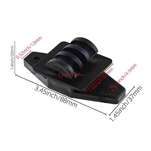 Electric Fence Wood Post Claw Insulators, Black, 50Pcs | Nail on Insulator, For Hi-Tensile Wire, For Heavy-Duty Fencing Wire, For Polywire