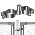 2 Pack 1-5/8" x 1-3/8" Chain Link Fence Gate Hinge, 304 Stainless Steel Heavy Duty Male Female Post Hinges with Bolts and Nuts - color: 1-5/8", size: 1-3/8"