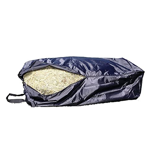 Dura-Tech Hay Bale Transport Bag | Color Black | Ensures Neat and Waste-Free Hay Transportation | Water-Resistant Material | Easy Transport with Reinforced Handles | Durable 420 Denier Nylon Cover - color: Black