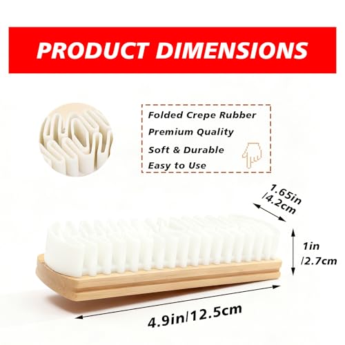 Suede Eraser & Brush for Shoes, Magic Rubber Shoe Brush Cleaner for Suede Shoe,Bags,Jacket Care (1PC)