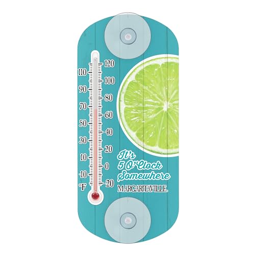 La Crosse 204-1081MV 8-inch Analog Capillary Window Thermometer with Lime - color: Lime