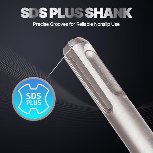 4''x12'' SDS Plus Floor Scraper, Concrete Chisel Tile Removal Tool | SDS Chisel Bit, Tile Scraper Brick Removal, 65# Manganese Steel Replaceable Blade, 40CrMo Steel Shank, for Electric Hammer - size: 4'' x 12''