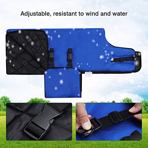 Calf Blankets Jacket for Calves - Keep Calves Warm, Soft Calf Cow Goat Dog Warm Clothes Comfortable Freezing Resistance Cold Proof Oxford Cloth Waterproof - color: Blue