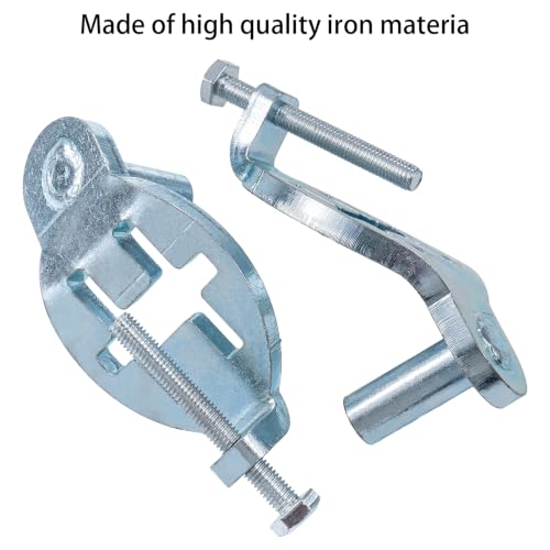 T-Post Gate Hinge Pins, 5/8" Pin Shank Compatible with Metal T Post, Galvanized Steel, Ideal for Chain Link Gates, Farm & Backyard, 2-Pack