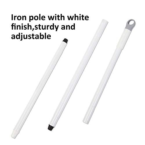 BOOMJOY Floor Scrub Brush with Long Handle, 2 in 1 Scrape and Brush, Stiff Bristles for Cleaning Bathroom, Patio, Garage, Kitchen, Deck, Tile - color: Gray